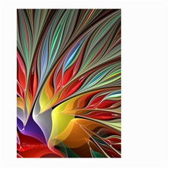 Fractal Bird Of Paradise Large Garden Flag (two Sides) by WolfepawFractals