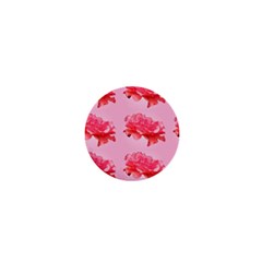 Pink Floral Pattern 1  Mini Magnets