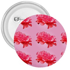 Pink Floral Pattern 3  Buttons by paulaoliveiradesign