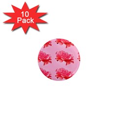 Pink Floral Pattern 1  Mini Magnet (10 Pack) 