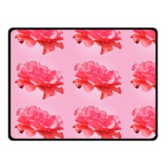 Pink Floral Pattern Fleece Blanket (small) by paulaoliveiradesign