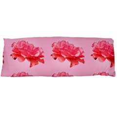 Pink Floral Pattern Body Pillow Case Dakimakura (two Sides) by paulaoliveiradesign