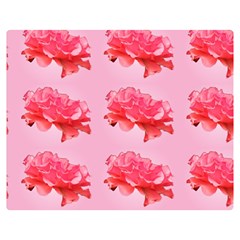 Pink Floral Pattern Double Sided Flano Blanket (medium)  by paulaoliveiradesign