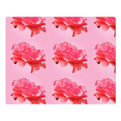 Pink Floral Pattern Double Sided Flano Blanket (large)  by paulaoliveiradesign