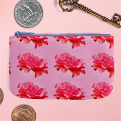 Pink Floral Pattern Large Coin Purse