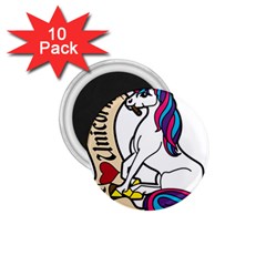 I Love Unicorn  1 75  Magnets (10 Pack)  by ninabolenart