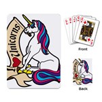 I Love Unicorn  Playing Card Back