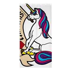 I Love Unicorn  Shower Curtain 36  X 72  (stall)  by ninabolenart