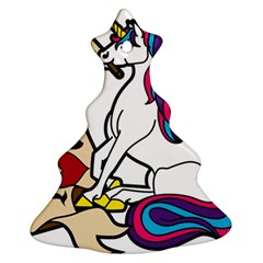 I Love Unicorn  Christmas Tree Ornament (two Sides)