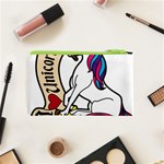 I Love Unicorn  Cosmetic Bag (XS) Back