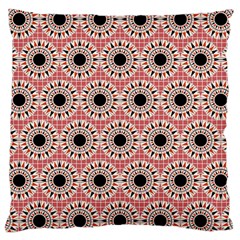 Black Stars Pattern Large Cushion Case (one Side) by linceazul