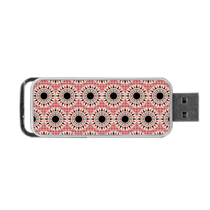 Black Stars Pattern Portable USB Flash (One Side)