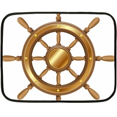 Boat Wheel Transparent Clip Art Double Sided Fleece Blanket (mini)  by BangZart