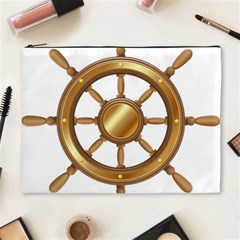 Boat Wheel Transparent Clip Art Cosmetic Bag (xl) by BangZart