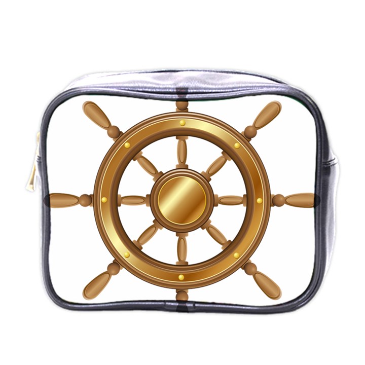 Boat Wheel Transparent Clip Art Mini Toiletries Bags