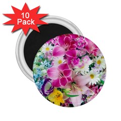 Colorful Flowers Patterns 2 25  Magnets (10 Pack)  by BangZart