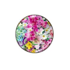 Colorful Flowers Patterns Hat Clip Ball Marker (10 Pack) by BangZart