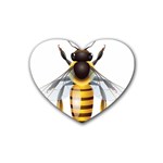 Bee Rubber Coaster (Heart)  Front