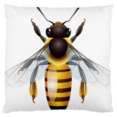 Bee Large Flano Cushion Case (two Sides) by BangZart