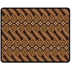 Batik The Traditional Fabric Fleece Blanket (medium)  by BangZart