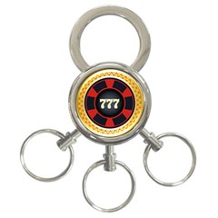 Casino Chip Clip Art 3-ring Key Chains by BangZart