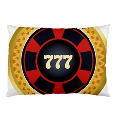 Casino Chip Clip Art Pillow Case by BangZart