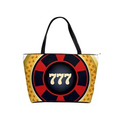 Casino Chip Clip Art Shoulder Handbags by BangZart