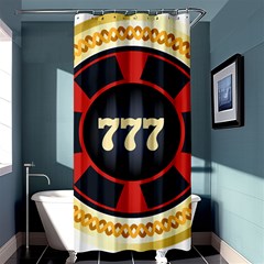 Casino Chip Clip Art Shower Curtain 36  X 72  (stall)  by BangZart