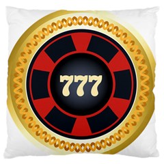 Casino Chip Clip Art Large Flano Cushion Case (one Side) by BangZart