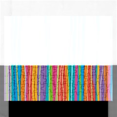 Colorful Striped Background Rectangular Jigsaw Puzzl by TastefulDesigns