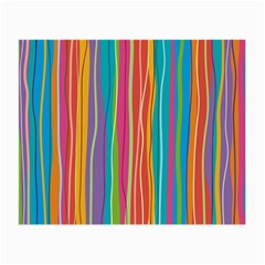 Colorful Striped Background Small Glasses Cloth