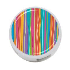 Colorful Striped Background 4-port Usb Hub (one Side) by TastefulDesigns