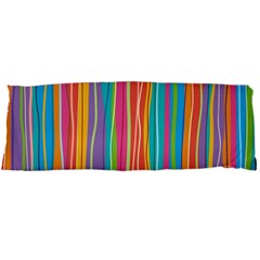 Colorful Striped Background Body Pillow Case Dakimakura (two Sides) by TastefulDesigns