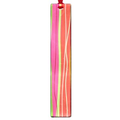 Colorful Striped Background Large Book Marks by TastefulDesigns