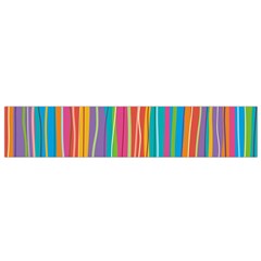 Colorful Striped Background Flano Scarf (small) by TastefulDesigns