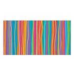 Colorful striped background Satin Shawl Front