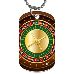 Casino Roulette Clipart Dog Tag (two Sides) by BangZart