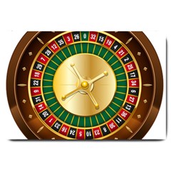 Casino Roulette Clipart Large Doormat  by BangZart