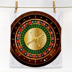 Casino Roulette Clipart Face Towel by BangZart