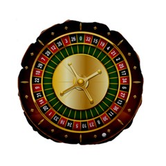 Casino Roulette Clipart Standard 15  Premium Round Cushions by BangZart