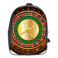 Casino Roulette Clipart School Bags (xl)  by BangZart