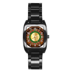 Casino Roulette Clipart Stainless Steel Barrel Watch by BangZart