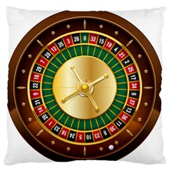 Casino Roulette Clipart Large Flano Cushion Case (two Sides) by BangZart