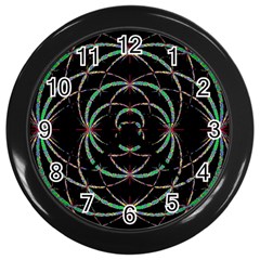 Abstract Spider Web Wall Clocks (black) by BangZart