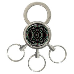 Abstract Spider Web 3-ring Key Chains by BangZart