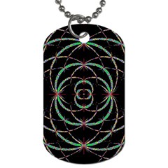 Abstract Spider Web Dog Tag (two Sides) by BangZart