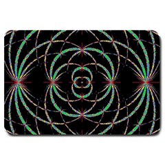 Abstract Spider Web Large Doormat  by BangZart