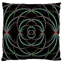 Abstract Spider Web Large Flano Cushion Case (two Sides) by BangZart