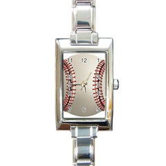 Baseball Rectangle Italian Charm Watch by BangZart