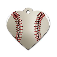 Baseball Dog Tag Heart (one Side) by BangZart